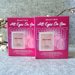 NIB BeautyBio Bright Eyes Depuffing & Brightening Eye Gels - 14 Pairs Eye Masks